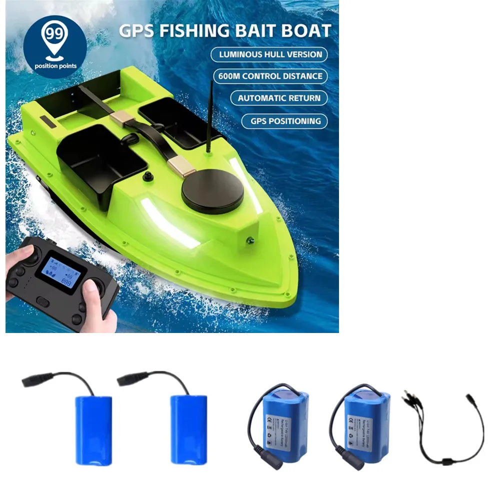 7.4V 5200mAh / 12000mAh Battery / USB Charger  / Use For D19 GPS RC Bait Boat  D19 Battery