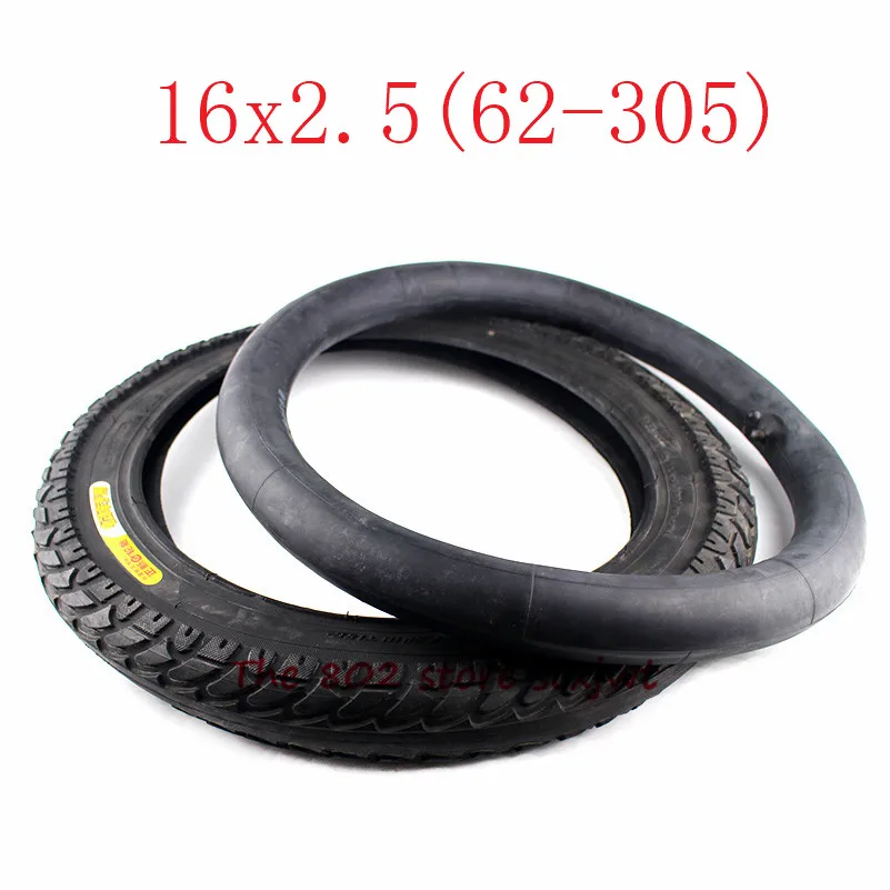 16x2.50 62-305 inner outer tire fits Electric bike Boy's bike SCHWINN Convertible tricycle 16x2.5 16*2.5 Electric Bicycle tyre