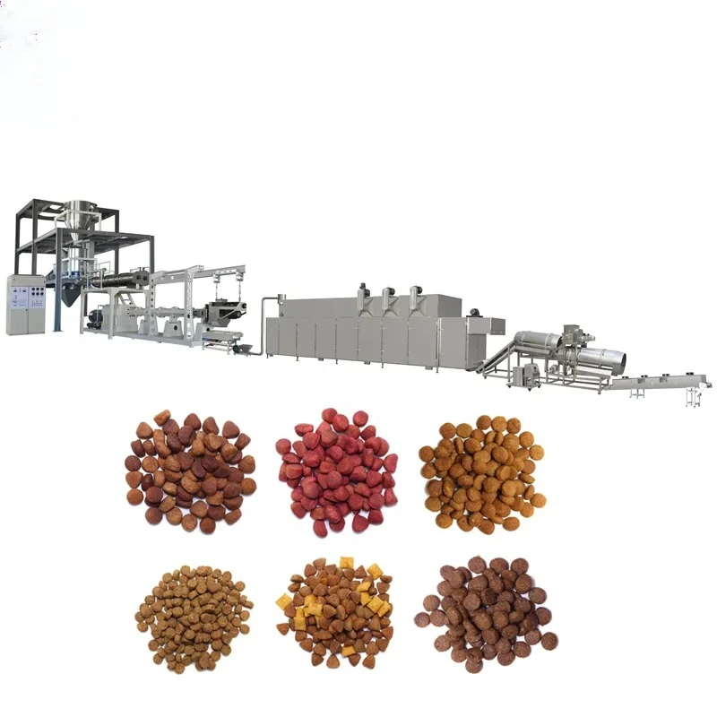 High Fresh Meat Content Pet Food Extruder Cat Food Making Machine Dog Food Production Line