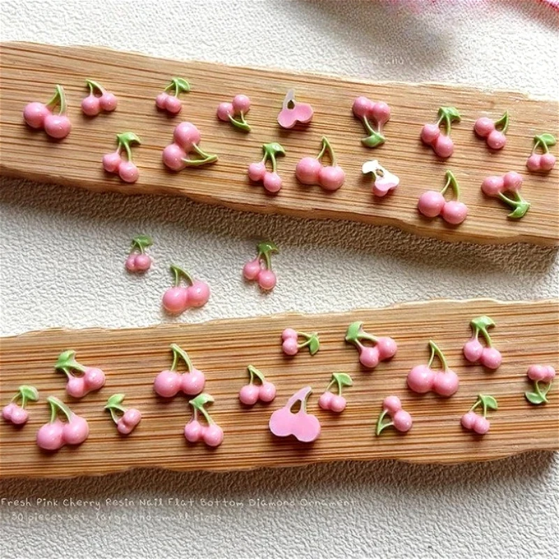 Estilo japonês coreano cereja morango maçã cenoura melancia lichia limão frutas acessórios da arte do prego decoração manicure ferramenta