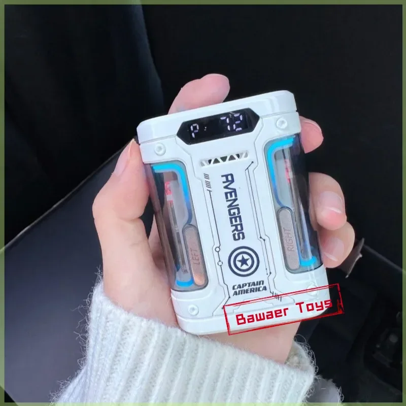 

Genuine Marvelcaptain America Black Panther Iron Man Mecha Audio Bluetooth Headphones Semi-In-Ear Radio Sports Games Noise Red