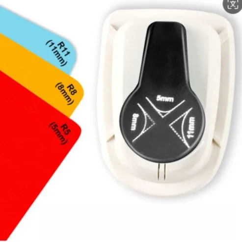 Novo 5mm 8mm 11mm canto mais redondo borda perfurador de canto scrapbooking para diy cortador de papel artesanato artesanal presente