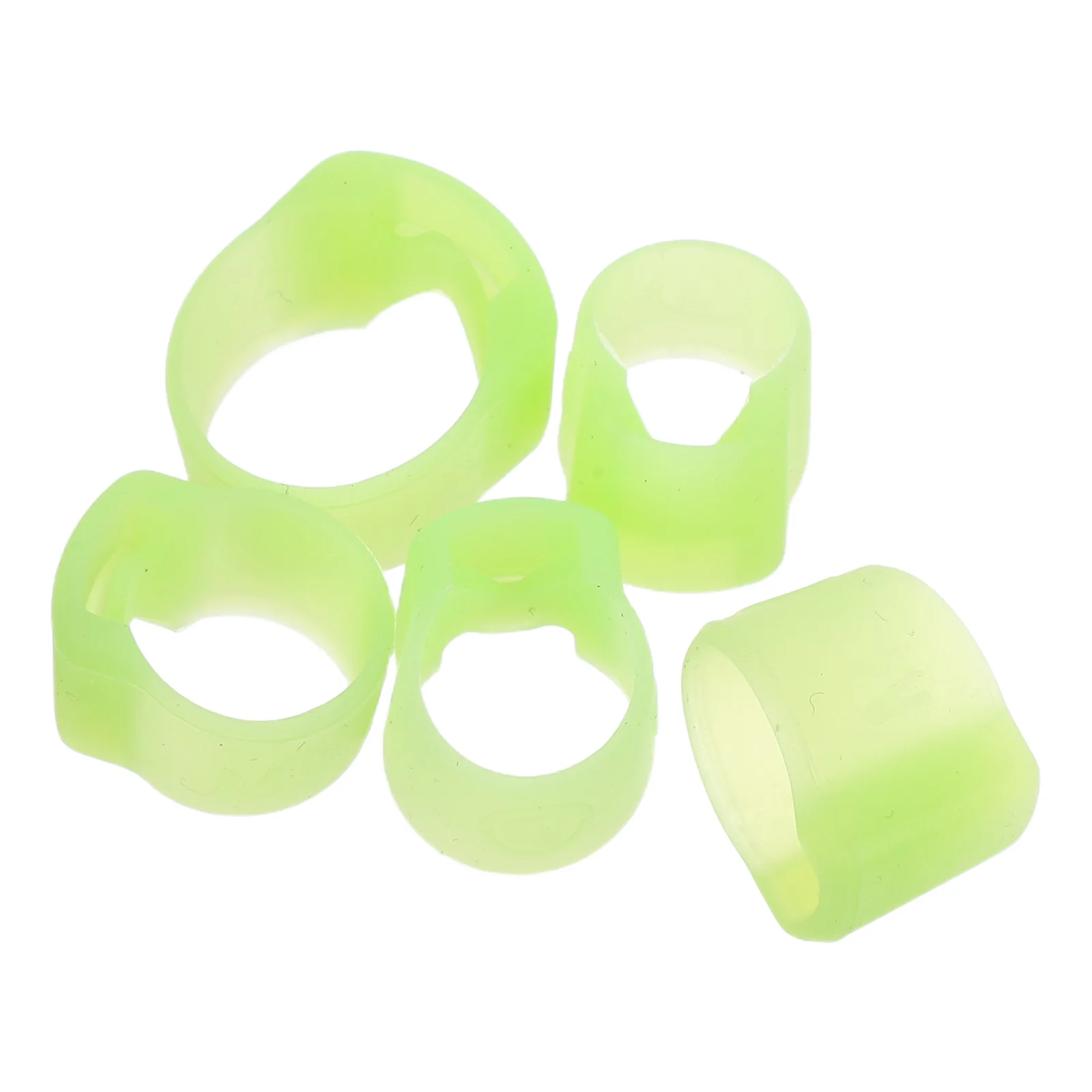 

5 Pcs Pipa Nail Set Silicone Sax Protective Ring Stringed Musical Instruments Nails