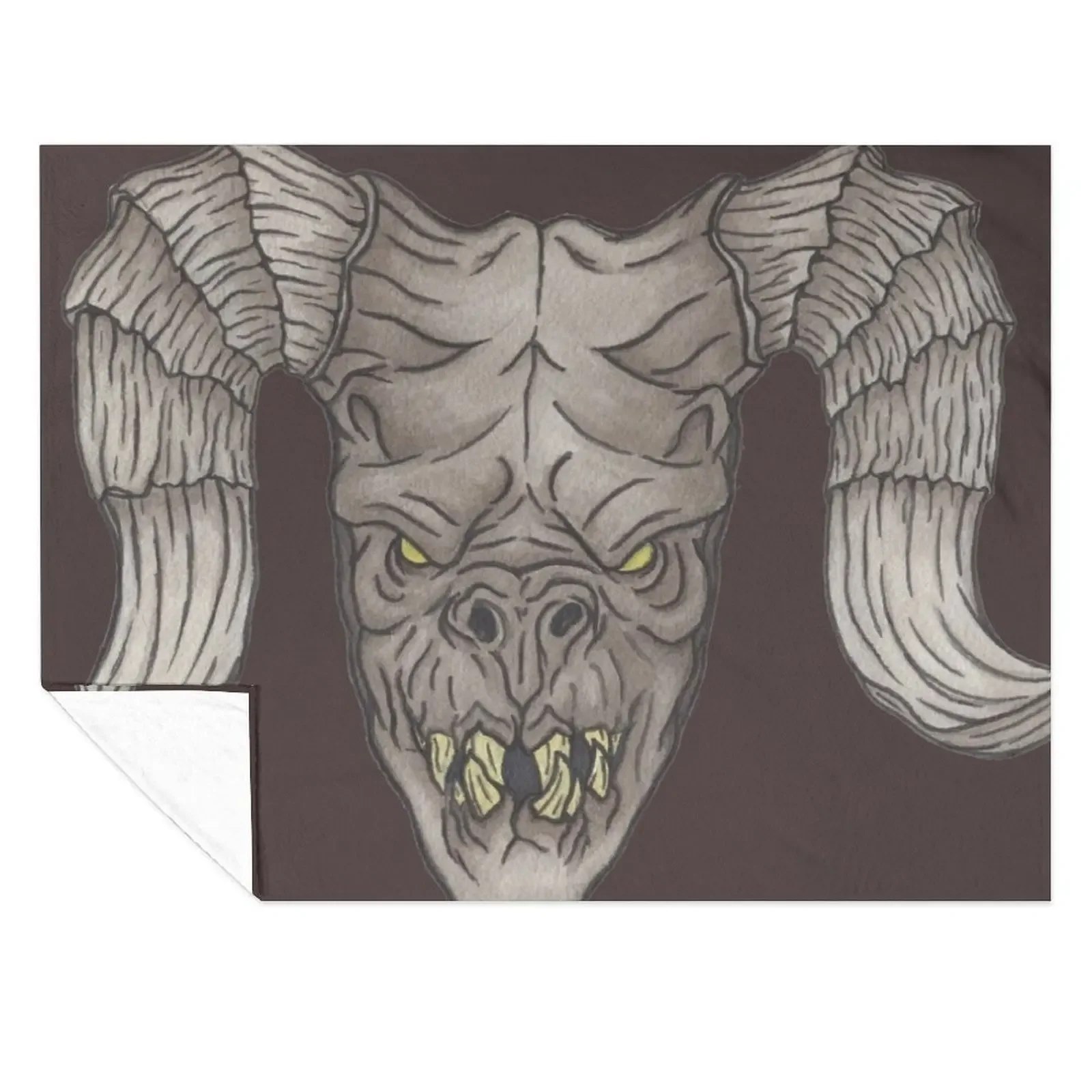 

Deathclaw Head. Throw Blanket Extra Large Throw Plaid on the sofa Single For Baby Blankets