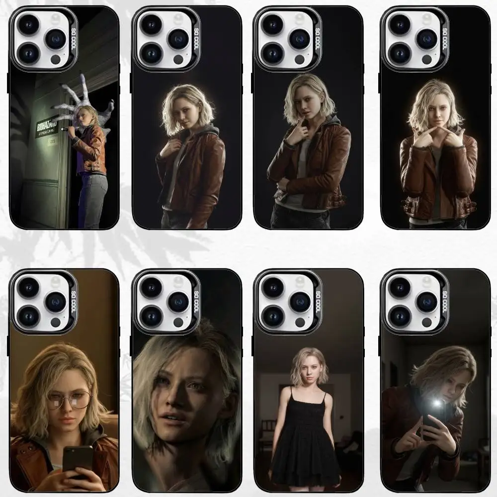 

R-Requiem Grace R-Resident E-Evil Phone Case For iPhone17,16,15,14,13,12,11 Plus,Pro Max Black Matte Shockproof Cover