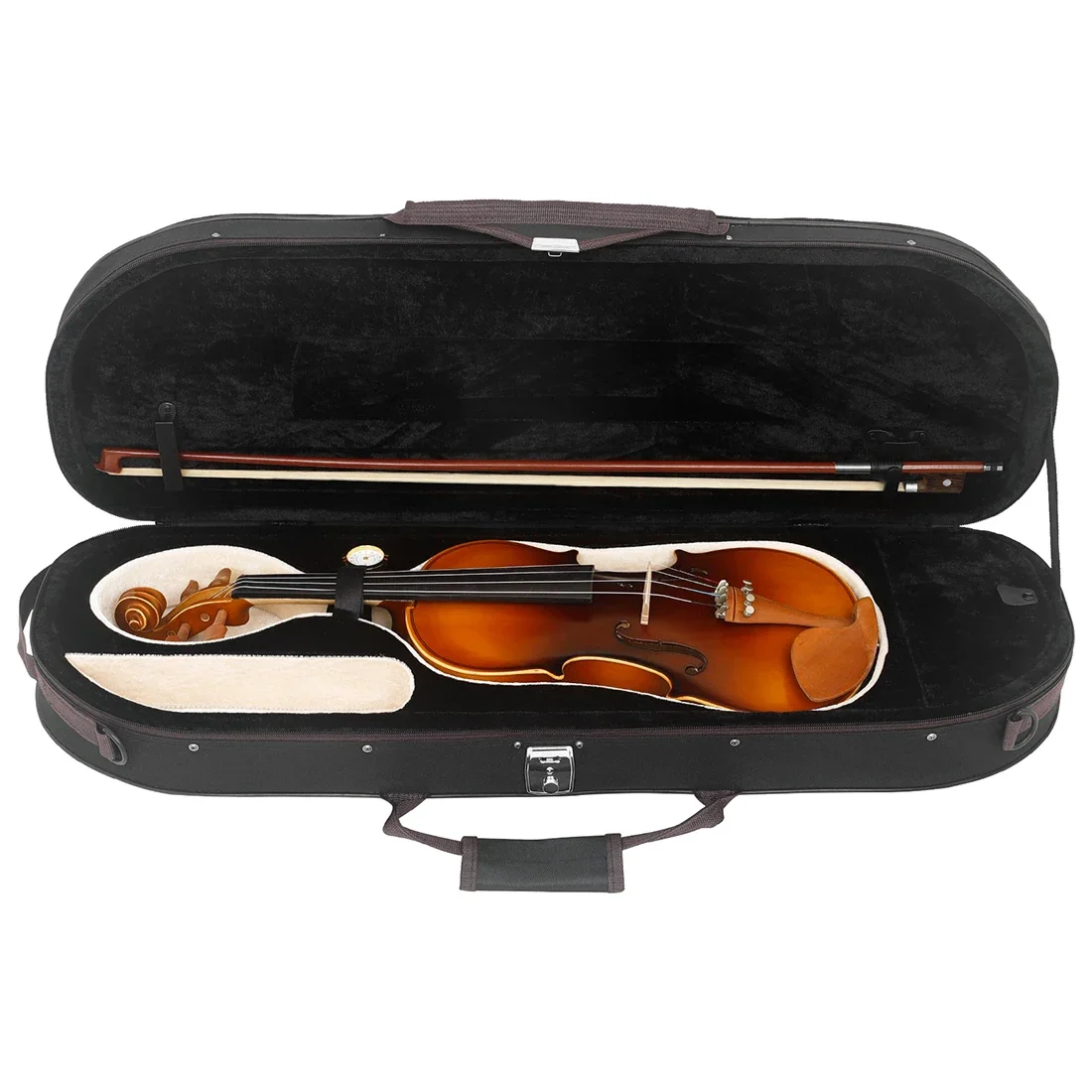 

4/4 Violin Case Oxford Violin Storage Box Violin Protector Bag Built in Hygrometer String Instrument Parts & Accessories