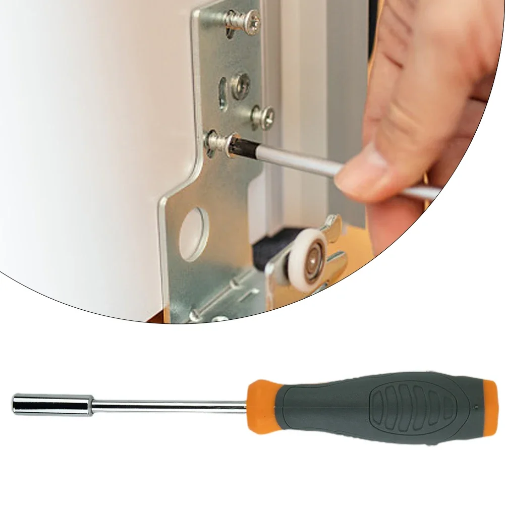 Imagem -04 - Hex Adaptador Screwdriver Bit Holder Socket Handle Driver de Cabeça Magnética Ferramentas de Reparo Manual Multifuncional 6.35 mm