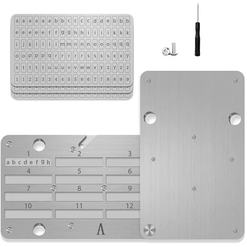 

2025 Hot Style Plates Wallet For Bitcoin Hardware Backup Mechanical Code Record Book- Crypto Cryptocurrency Storage Solution
