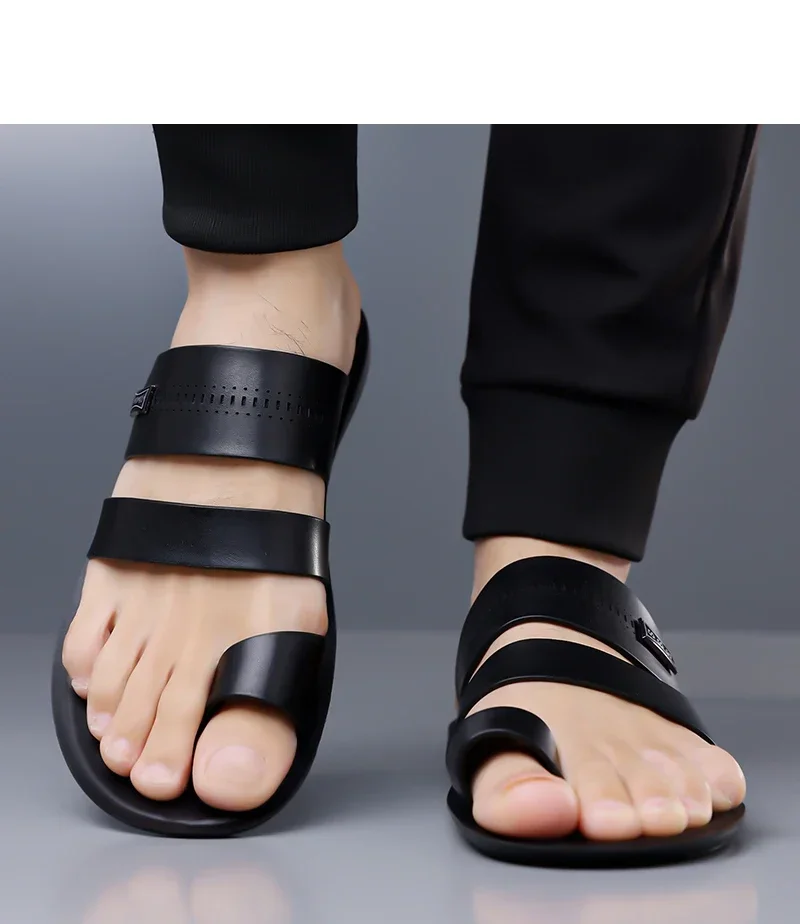 Herren-Sommer-Slides, bequeme, atmungsaktive, weiche Sohle, rutschfeste, verschleißfeste Sandalen für Outdoor, Autofahren und Strand-5123 – Detail 10