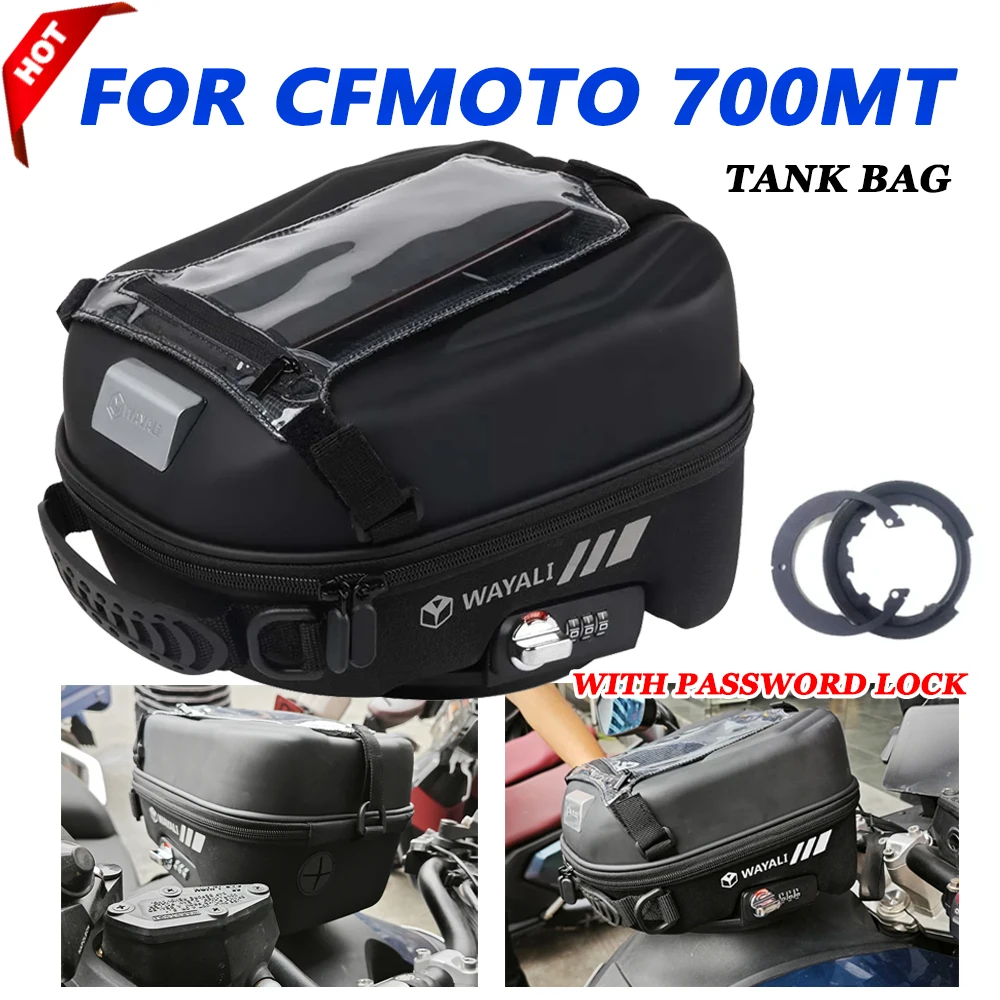 Sac à dos Tanklock Racing étanche pour moto, précieux sac à carburant pour CFMOTO 700stuff MT700 700 stuff 700 2023 2024, accessoires de bagages