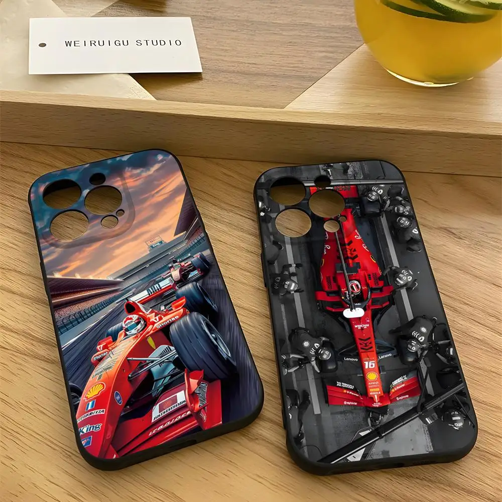 Formula 1 F1 Car Phone Case for 15 Pro Max iphone 14 Pro Max 12 13 Mini 11 Xr X Xs 8 7 Plus Silicone Back Cover