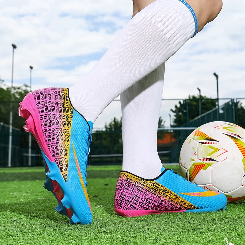 أحذية كرة القدم للرجال، أحذية كرة قدم عالية الجودة، أحذية كرة قدم رياضية احترافية قابلة للتنفس للشباب والأولاد للجنسين