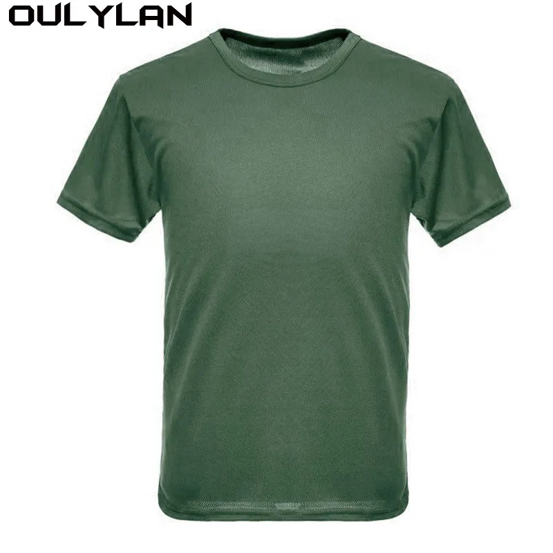 Short Sleeved Clothing Men Mesh Breathable Quick Drying Sports T-shirt Outdoor Physical Training Camouflage Tactical T-shirt