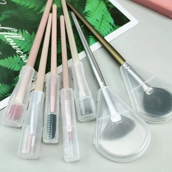 Portable Makeup Brush Waterproof Plastic Cover Dustproof Protective Cover Anti-Fried Bristles Brush Storage Tool