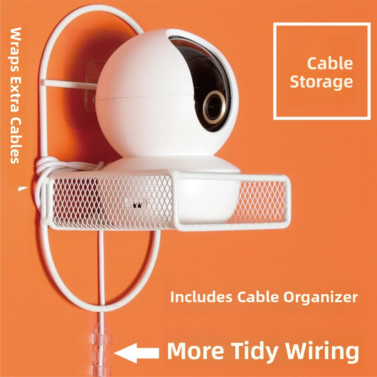 Indoor Surveillance Camera Universal Bracket Fixed Home Security No Drilling Required Hanging Placement Stand