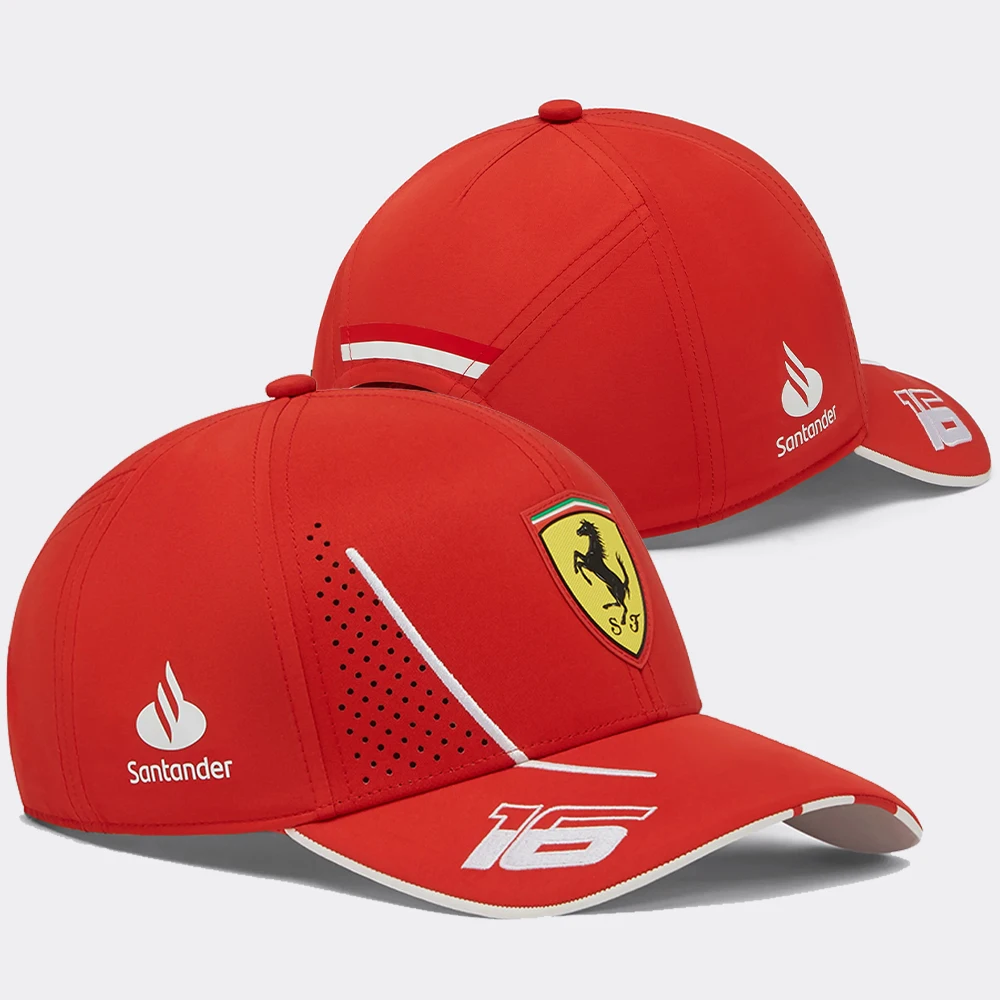 Hot Selling 2024 F1 Racing Competition Outdoor Extreme Sports Enthusiasts/Followers are Equipped With the New 16 # LECLERC Caps