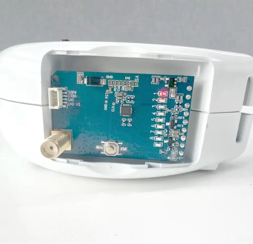 ตัวรับสัญญาณแว่นตา Skyzone 1.2G 1.3GHz VRX 1W 1080-1360MHz โมดูลรับสัญญาณวิดีโอ VTX สำหรับโดรน Fatshark FPV DJI V1 V2