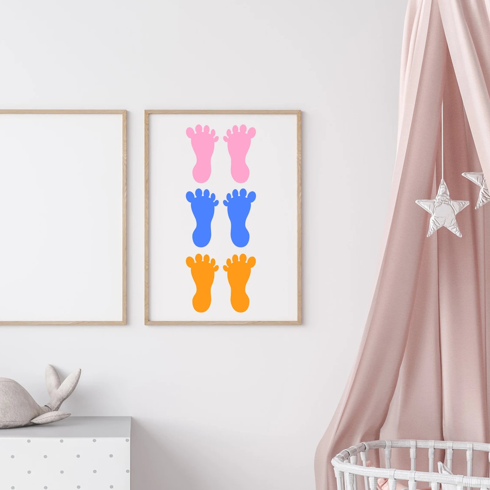 

10Pairs Kindergarten Floor Decals Kids Footprint Stickers PVC Colorful Small Footprint Decals for Family Bathroom Pool Decor