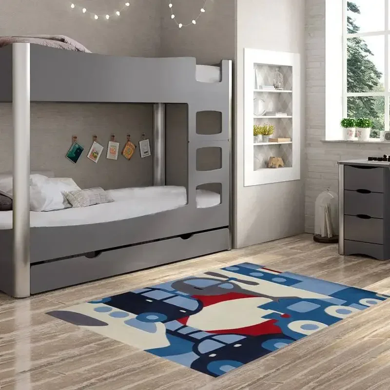 

Blue plane, car, cartoon, children's home carpet, living room, coffee table, bedroom, bedside study carpet