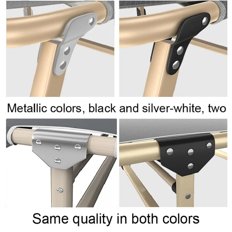 Przenośne składane łóżko kempingowe, pojedyncze łóżko do drzemki biurowej, przenośne rozkładane krzesło, towarzystwo szpitalne, proste łóżko do