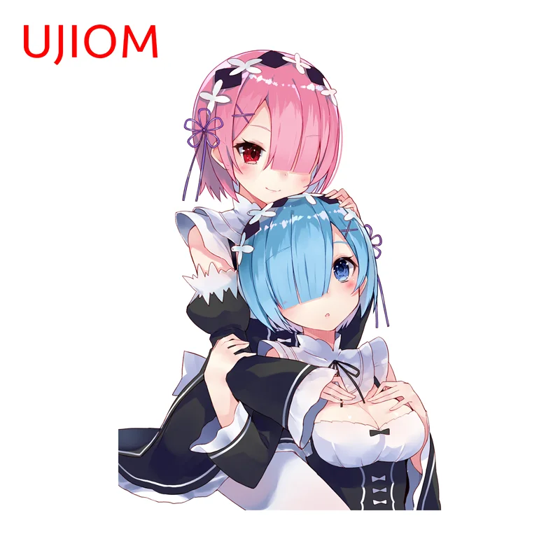 UJIOM Fashion Beautiful Girls Wall Sticker Waterproof Scratch Proof Picture Decal Living Room Cupboard Vestibulec Decoration