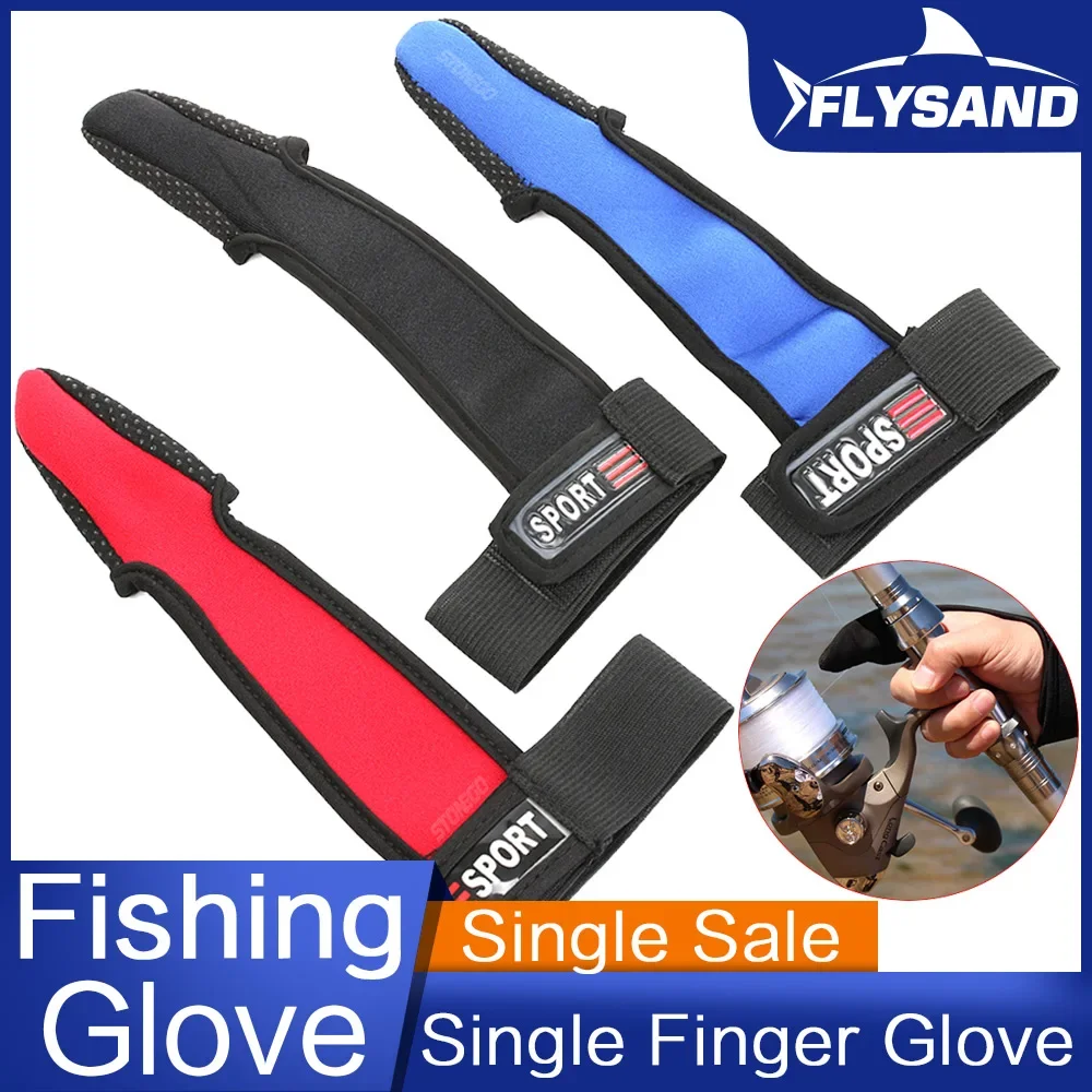 FLYSAND Protector Gloves Single Finger Bare Fingertips Fishermen Nonslip Glove Sea Fishing Single Finger Gloves Single Sale