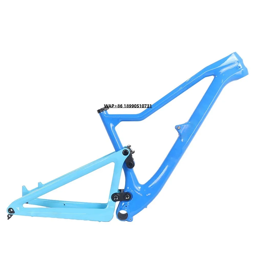 

Factory Price Shock Absorb 210*55mm Max Tire 2.4'' 29er Dual Suspension Mountain Bike Frame Enduro Bike Frame Full Suspension