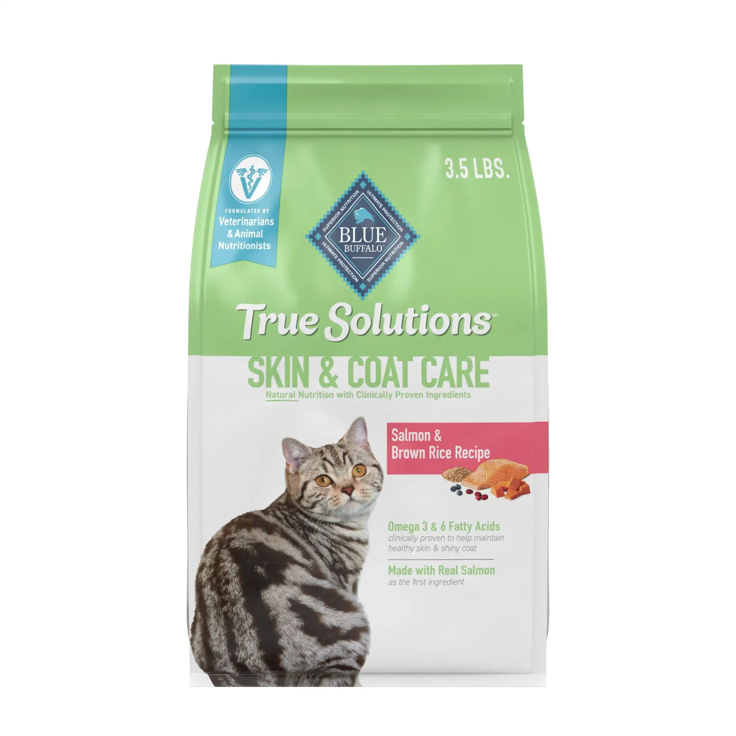 

True Solutions Skin & Coat Care Natural Dry Cat Food, Salmon, 3.5-lb Bag