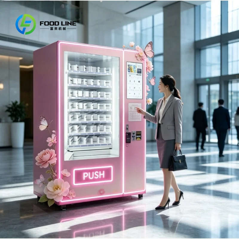 Customized Commercial Portable Lipstick Beauty Vending Machine for Events Distributors Self‑service Retail Dispenser
