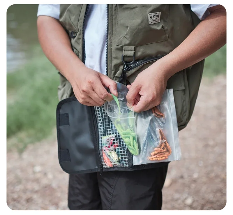 Luya Transparente gefälschte Ködertasche, PVC-Innentasche, geteilte wasserdichte Aufbewahrungstasche, Aufbewahrungstasche für Angeln, Sortierungszubehör – Detail 20