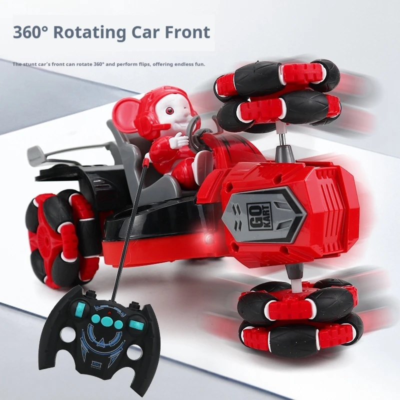 Generic Remote Control Stunt Car 360 Degree Rotating Drift Rechargeable Shockproof Cool Racing Toy For Indoor Outdoor Play 2026