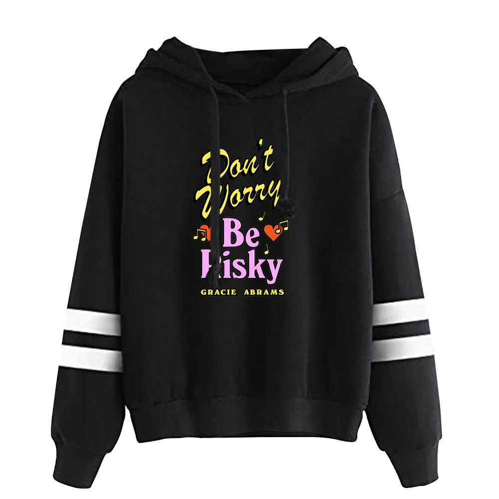 

Gracie Abrams Don't Worry Be Risky Pullover Hoodie Women Men Hooded Sweatshirt Fashion Long Sleeve Tracksuit