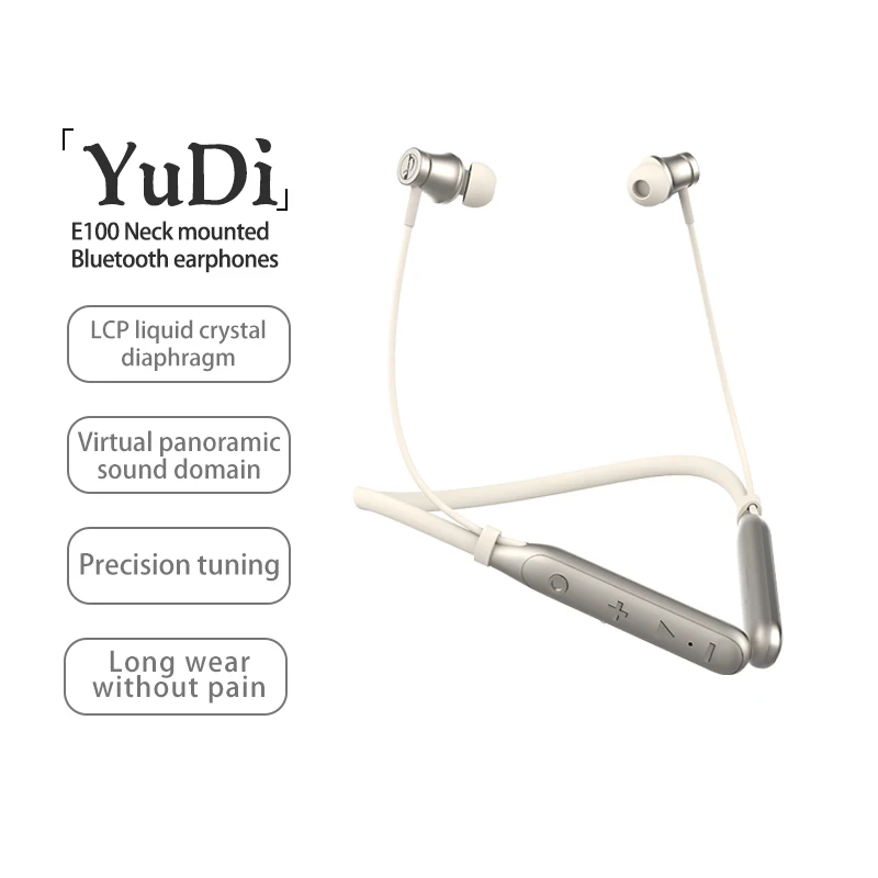 Zhuaudio Yudi E100 Bone Conduction Bluetooth Earphones Ear Mounted Wireless Sports And Running Not In The Ear Headphones