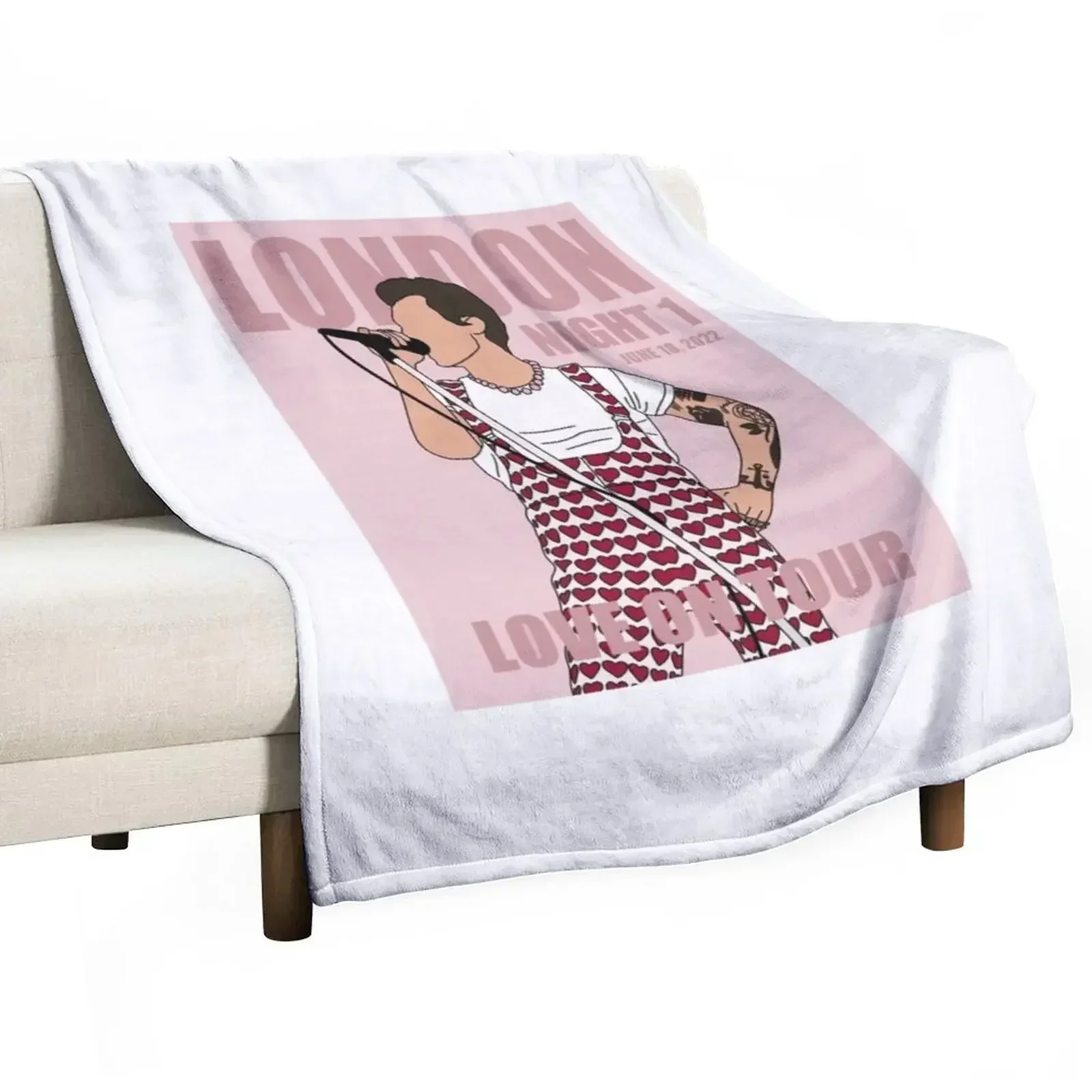 

New Love On Tour LONDON Night 1 Throw Blanket All Season Soft Lightweight Blanket for Home