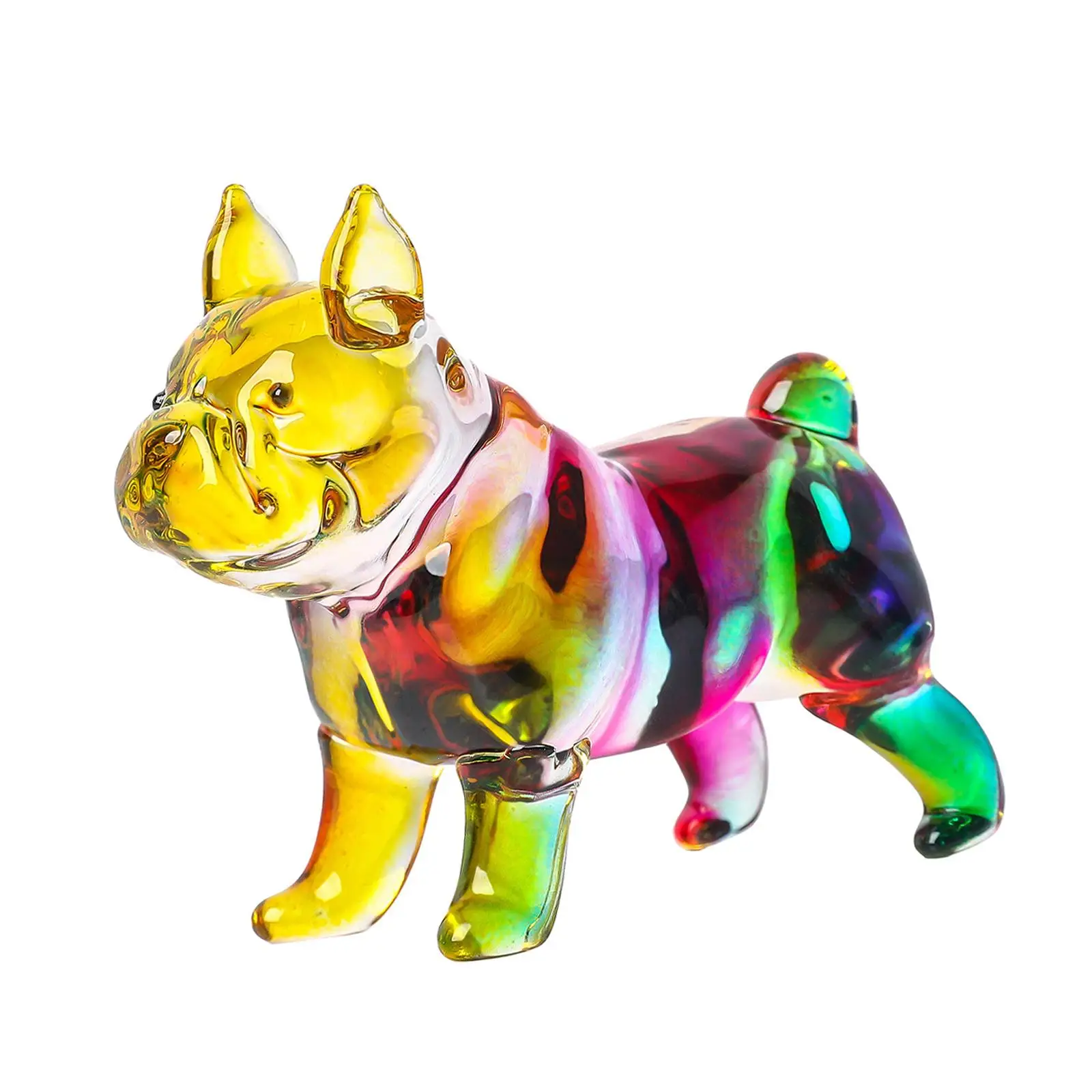 French Bulldog Statue Dog Sculpture Modern Home Decoration Crafts Multicolor Dog