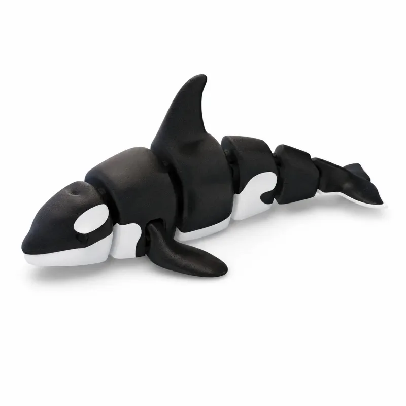 3D Printed Marine Animal Ornament Simulation Shark Killer Whale Sawfish Beluga Model Home Desktop Decoration Creative Gift for F - view 5