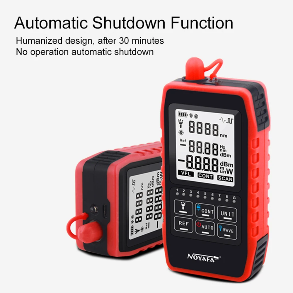 NOYAFA NF-908 Optical Power Meter Multi-Function Fiber Tester Visual Fault Locator Network Cable Test Optical Fiber Tester