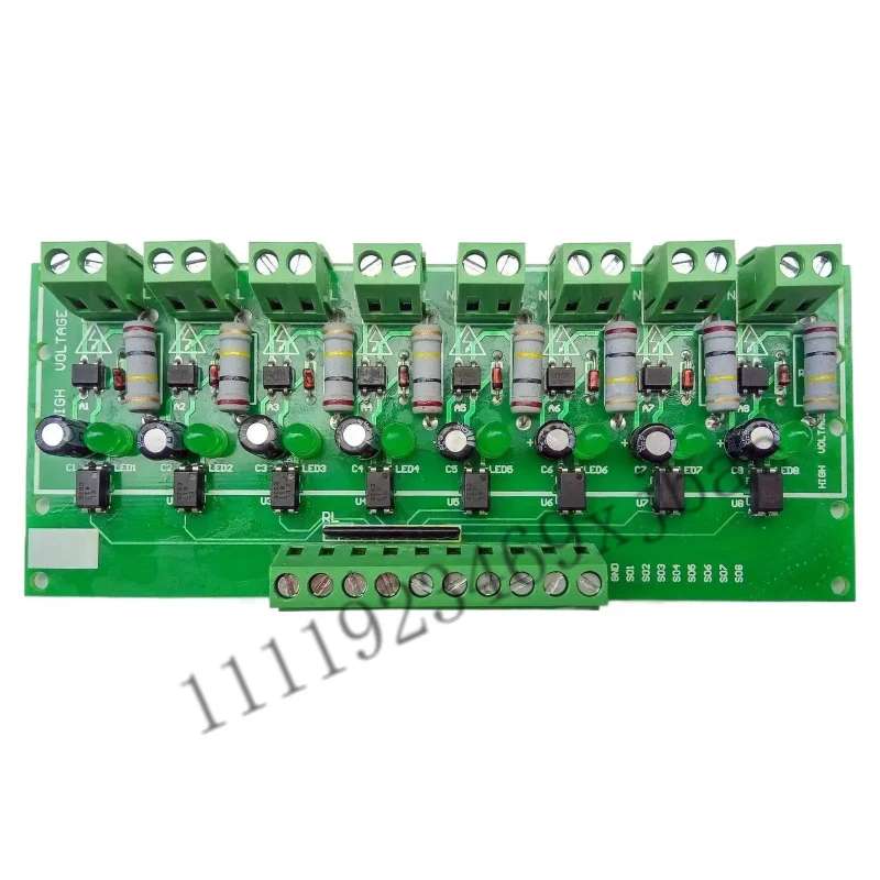 8-channel 220V Optocoupler Isolation Module / 220V Detection Module / Mains Detection / Detection of Power / New Version