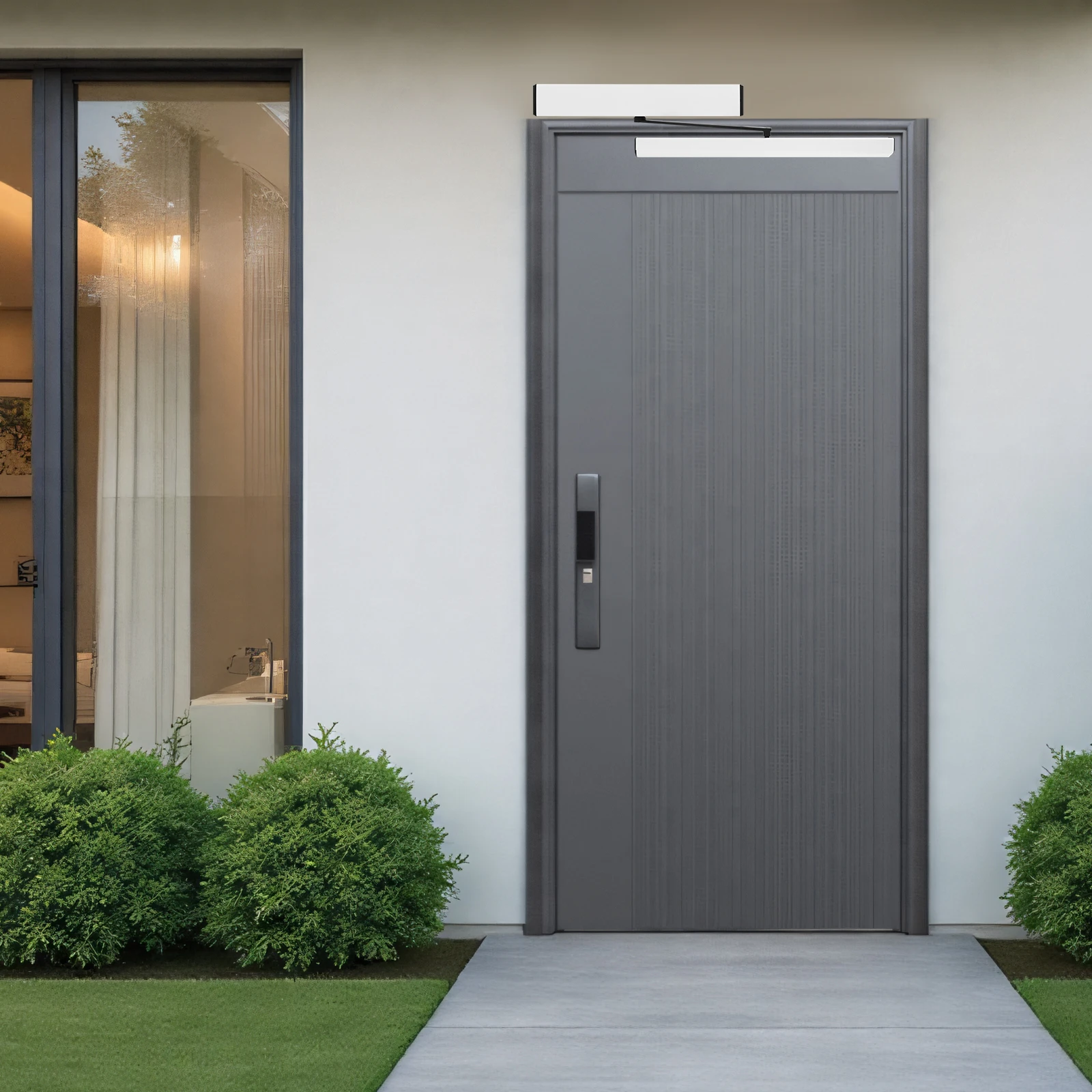 65 واط فتاحة باب متأرجحة أوتوماتيكية سبائك الألومنيوم المواد البلاستيكية 150 كجم الحمولة 99 ° فتح نظام التحكم في الوصول إلى زاوية #2