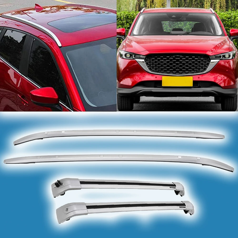 4Pcs Fit for Mazda CX-5 CX5 2012-2016 Roof Rail Racks Holder Cross Bar Crossbars car accessories