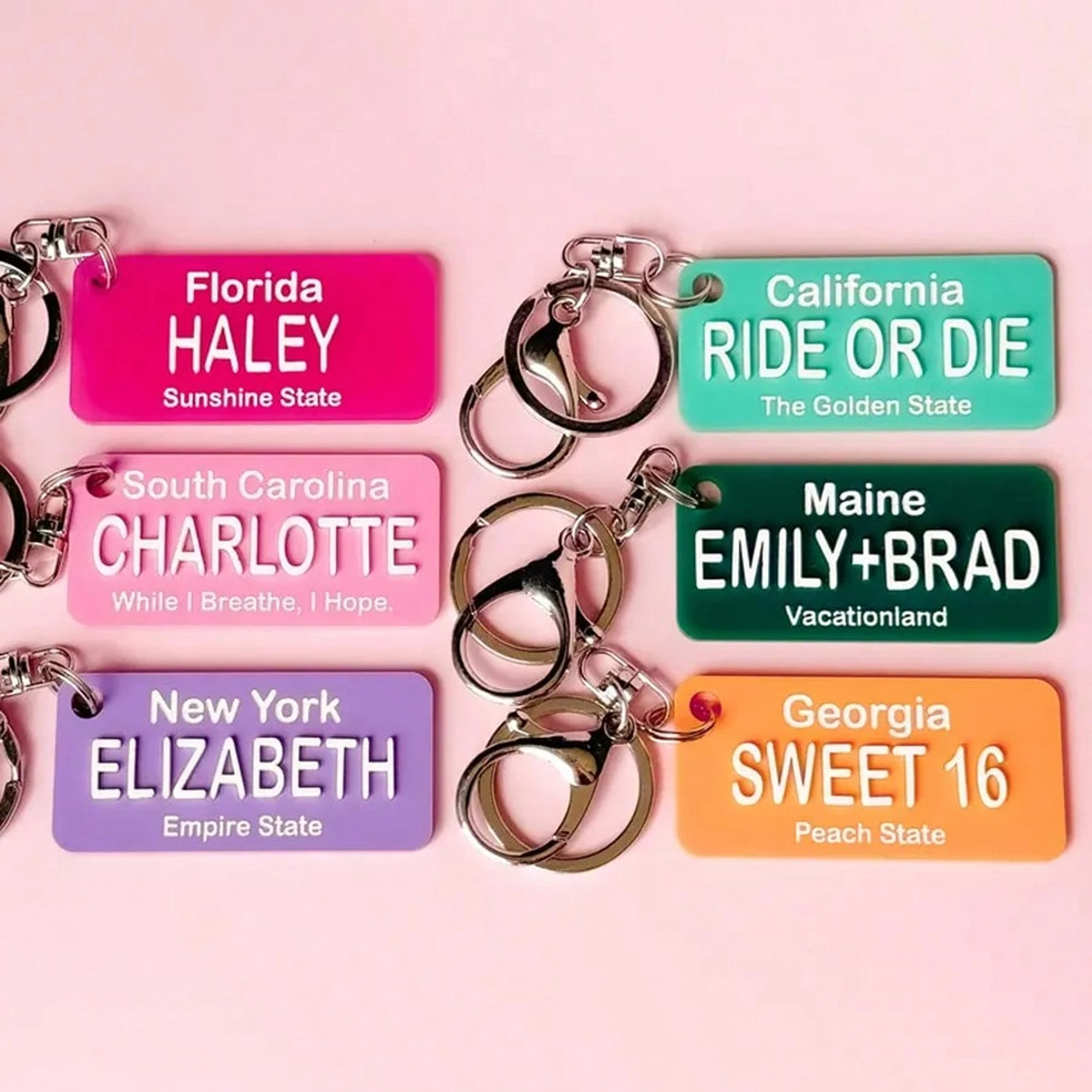Custom Name Car Keychain, Personalized Gift for Drivers