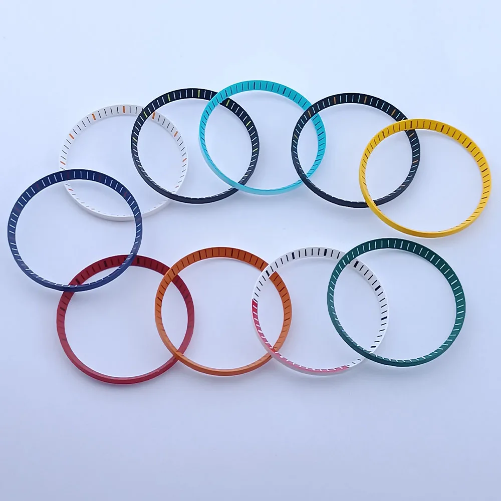 قطع غيار لعلبة ساعة الحركة ، استبدال حلقة الفصل ، حلقة داخلية بلاستيكية ، NH35 ، NH36 ، 35 ، NH36 ، قطر من البلاستيك