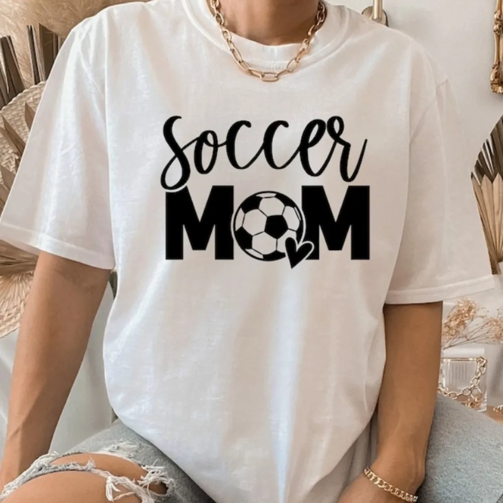 Soccer Mom Shirt Game Day Shirt Cool Mom Shirt Gift for Mom Graphic Clothes Y2k Top Aesthetic Tops