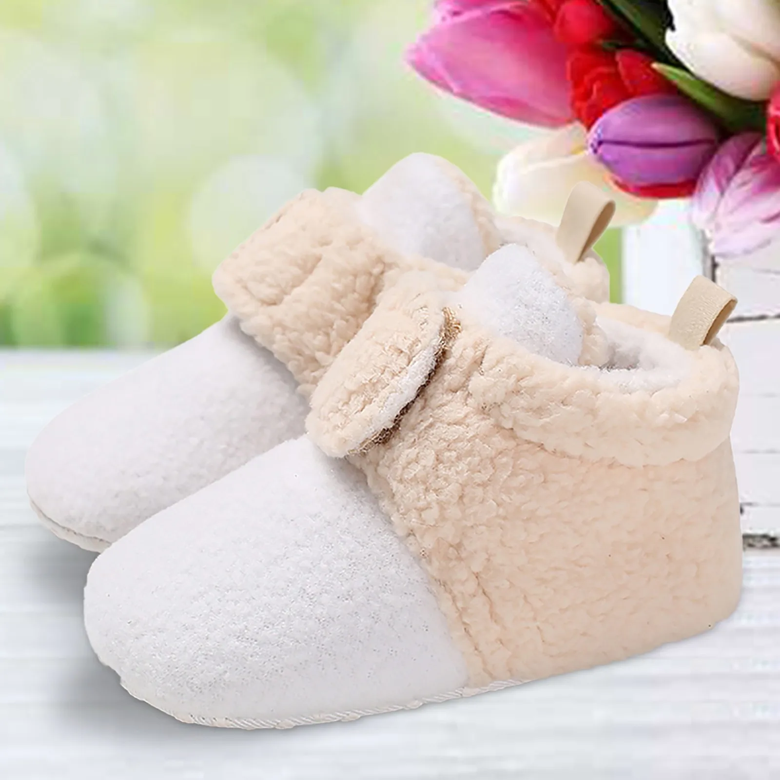 

0-18Months Winter Snow Baby Boots Newborn Warm Booties Soft Sole First Walkers Shoes for Baby Infant Shoes Toddler