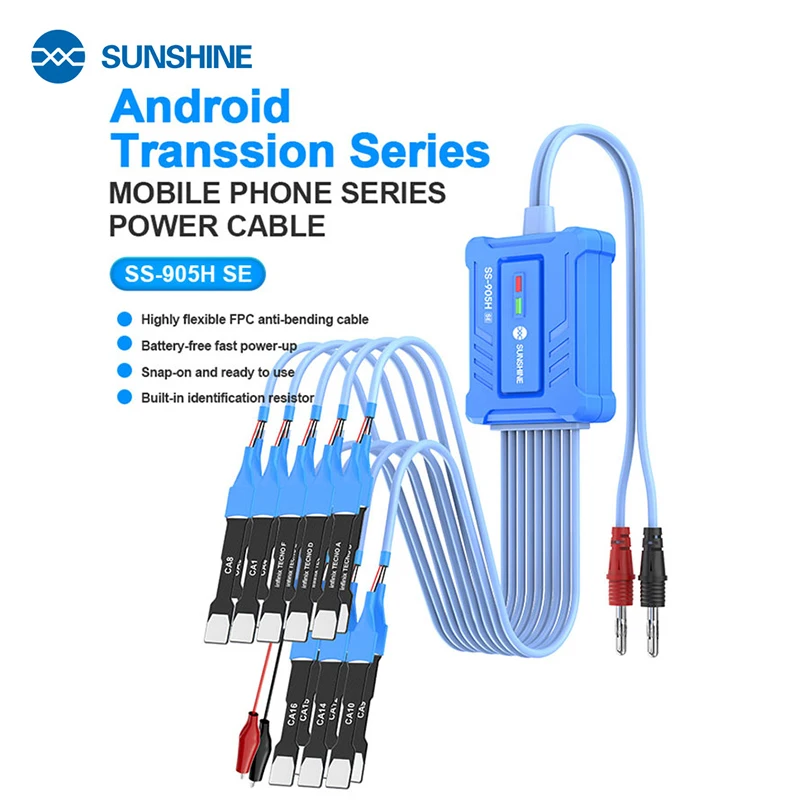SUNSHINE SS-905H SE Android Series Power Cable Battery-free fast Power-up for Android Series Such as MI/HW/OP/HTC/SAM/HONO