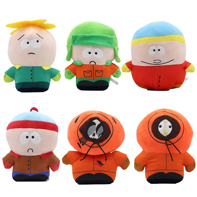 18-20cm South Park Plush Stuffed Toys Cartoon Figures Soft Pendant Dolls Children's Birthday Gifts Kawaii Christmas Home Decor