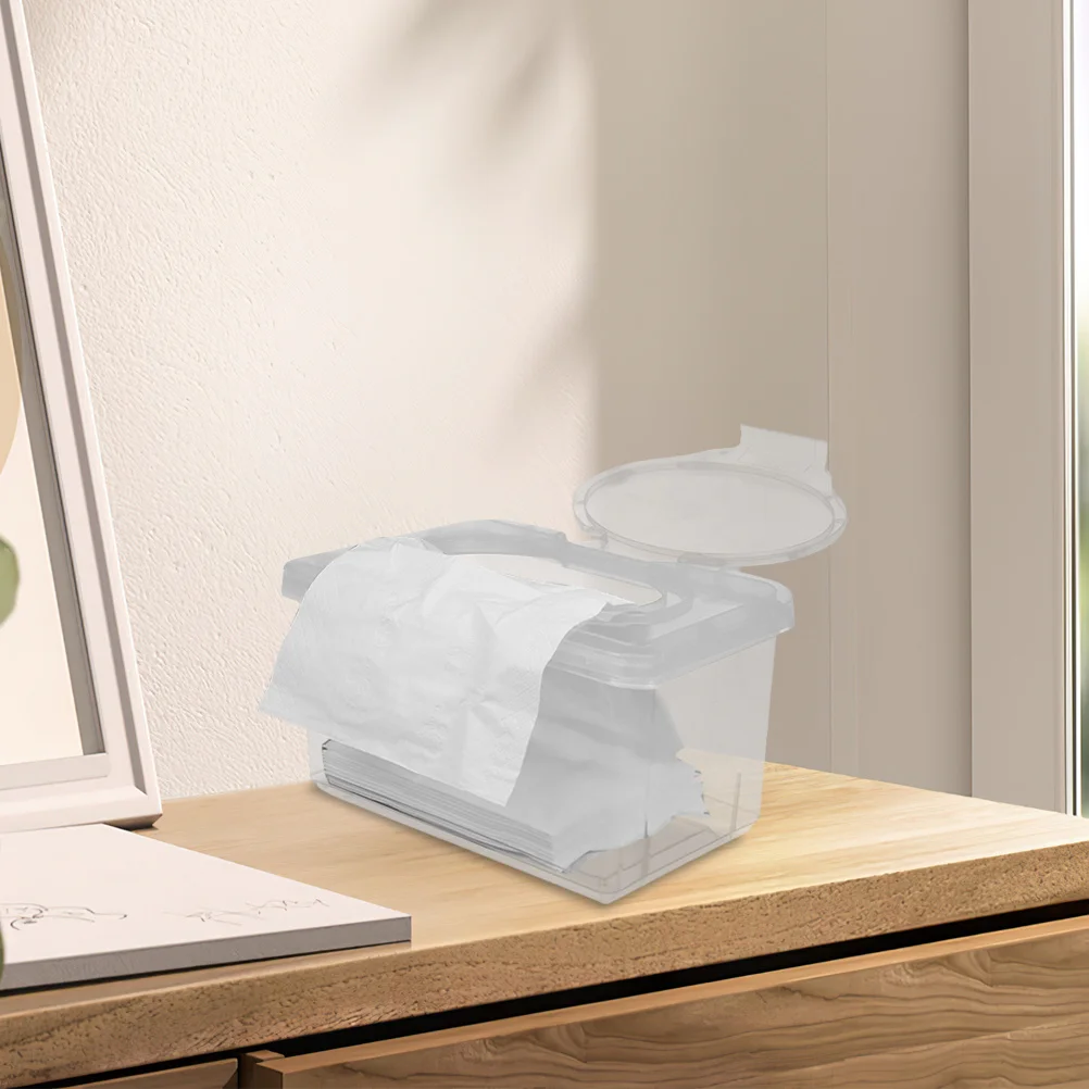 2 pezzi dispenser di salviette per il viso porta salviette umidificate per bambini coperchio in silicone sigillato con una sola mano decorazione multifunzionale per il bagno della scuola materna