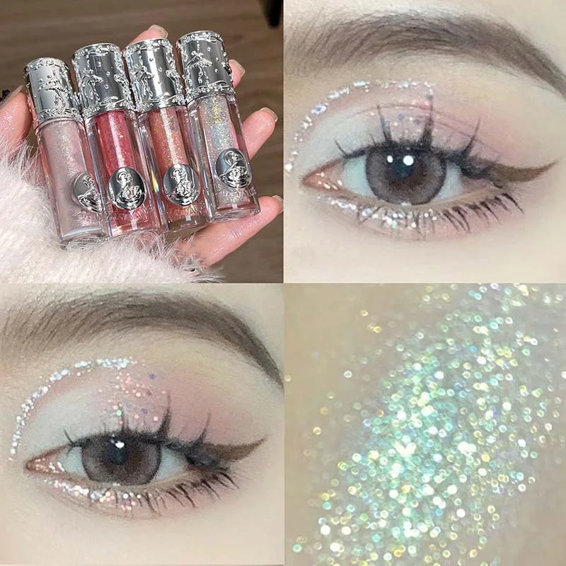 Liquid Eyeshadow Pearlescent Shimmer Long Lasting Single Colour Delicate Shimmer Glitter Pearlescent Eyeshadow Highlighter