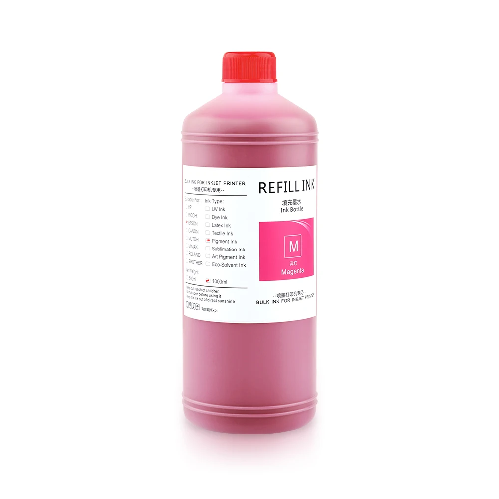 1000ml Pigment ink For Epson Labeling Printer TM-3 TM-7 TM-8 Series ColorWorks TM-C3500 C3510 C3520 C7500 C831 GP-C832 CW-C6000