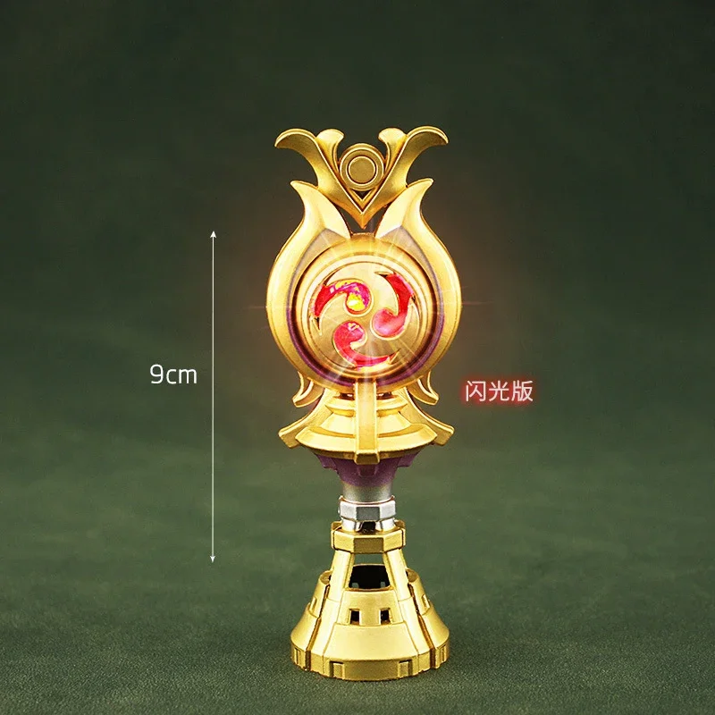 9cm Genshin Impact Game Peripherals Beelzeb Electro Gnosis Kawaii Anime Figurine Anime Colectibles Glitter Weapon Kids Gift Toy